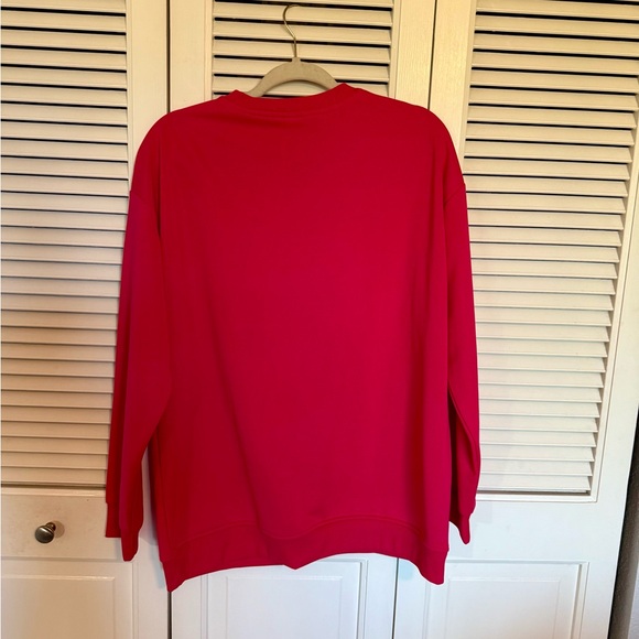 NWOT Chic Love Letter Print Crew Neck Sweatshirt - Pink - Picture 6 of 6